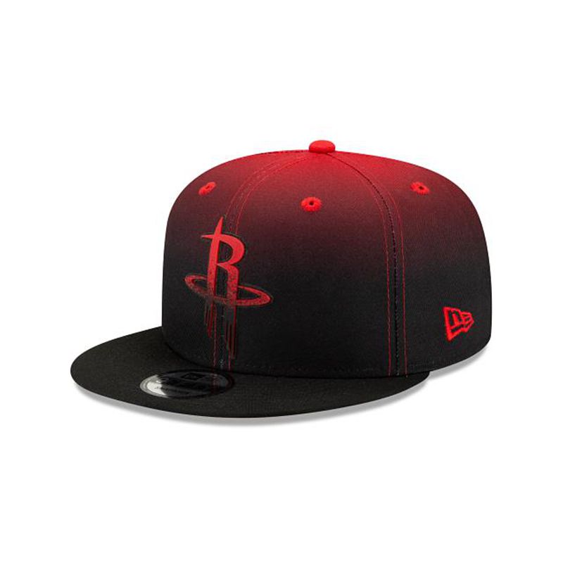 NBA Houston Rockets Back Half 9Fifty Snapback (SAS6915) - Red New Era Caps